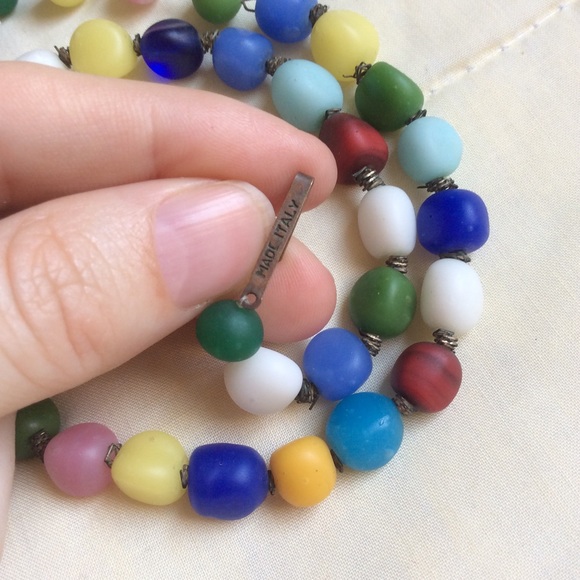 Broke Vintage Rainbow Smooth Sea Glass Italian - Picture 1 of 7